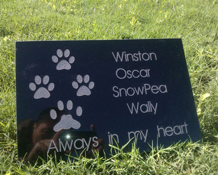 Pet Memorial Plaques Pet Headstones Stone Engraving Memorial