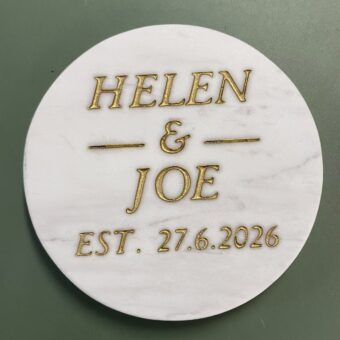 Engraved Marble Coaster